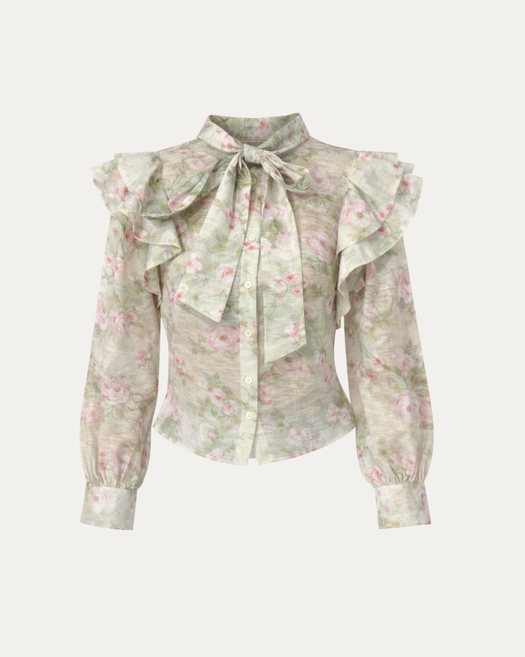Floral Bow Blouse